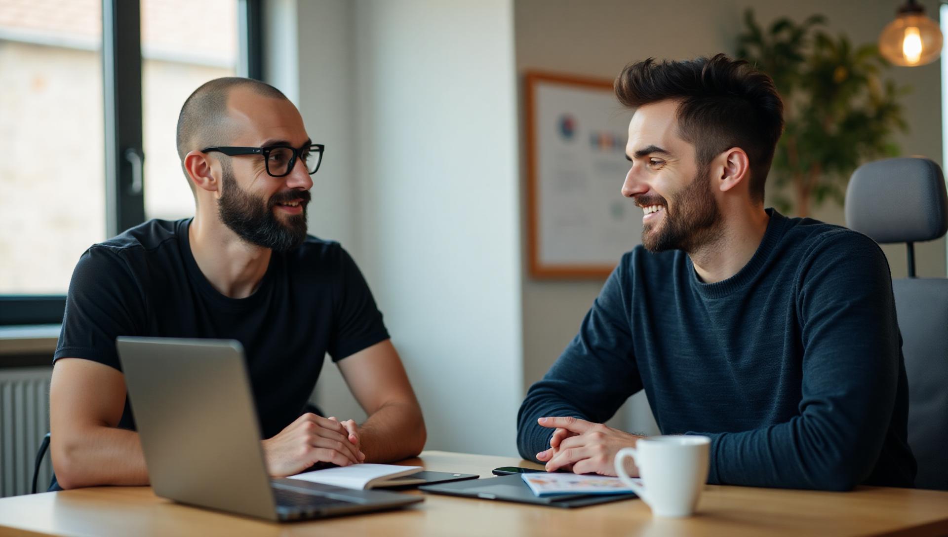 Notre équipe VKBack lors d'une réunion projet à Lyon